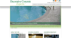 Desktop Screenshot of decorativeconcreteexperts.net